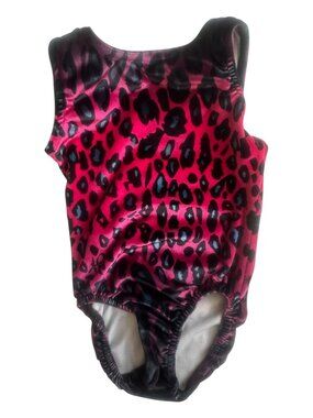 Level 10 LEOTARD Girl's Small PINK LEOPARD